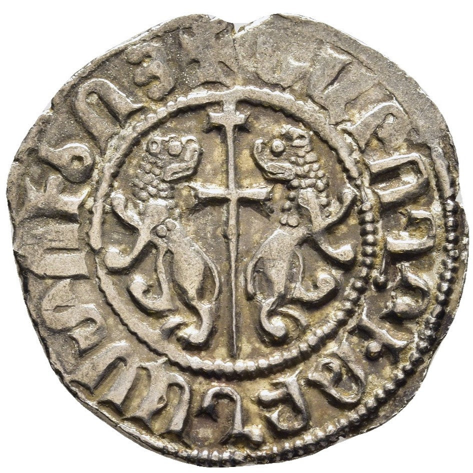 Cilician Armenia: Levon I (1198-1219) Silver Tram. ԼԵԻՈՆ ԹԱԳԱՈՐ ՀԱՅԻՈՑ
