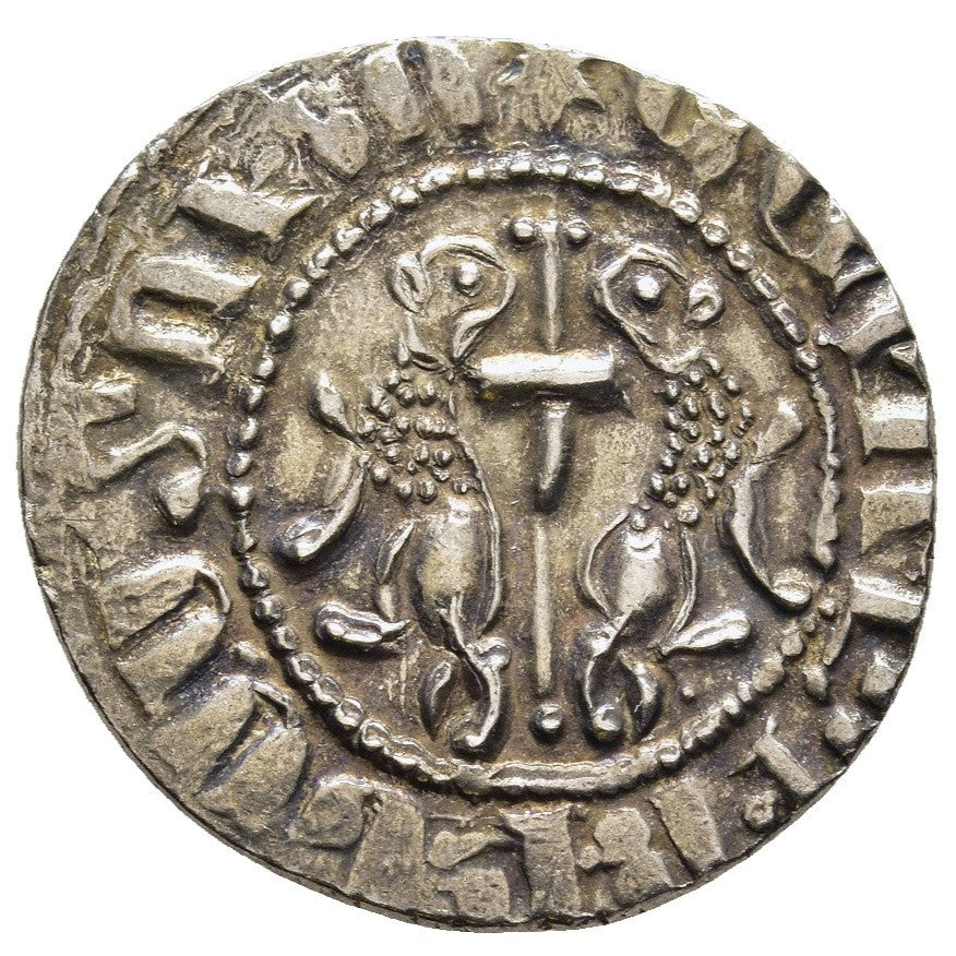 Cilician Armenia: Levon I (1198-1219) Silver Tram. ԼԵԻՈՆ ԹԱԳԱՈՐ ՀԱՅԻՈՑ