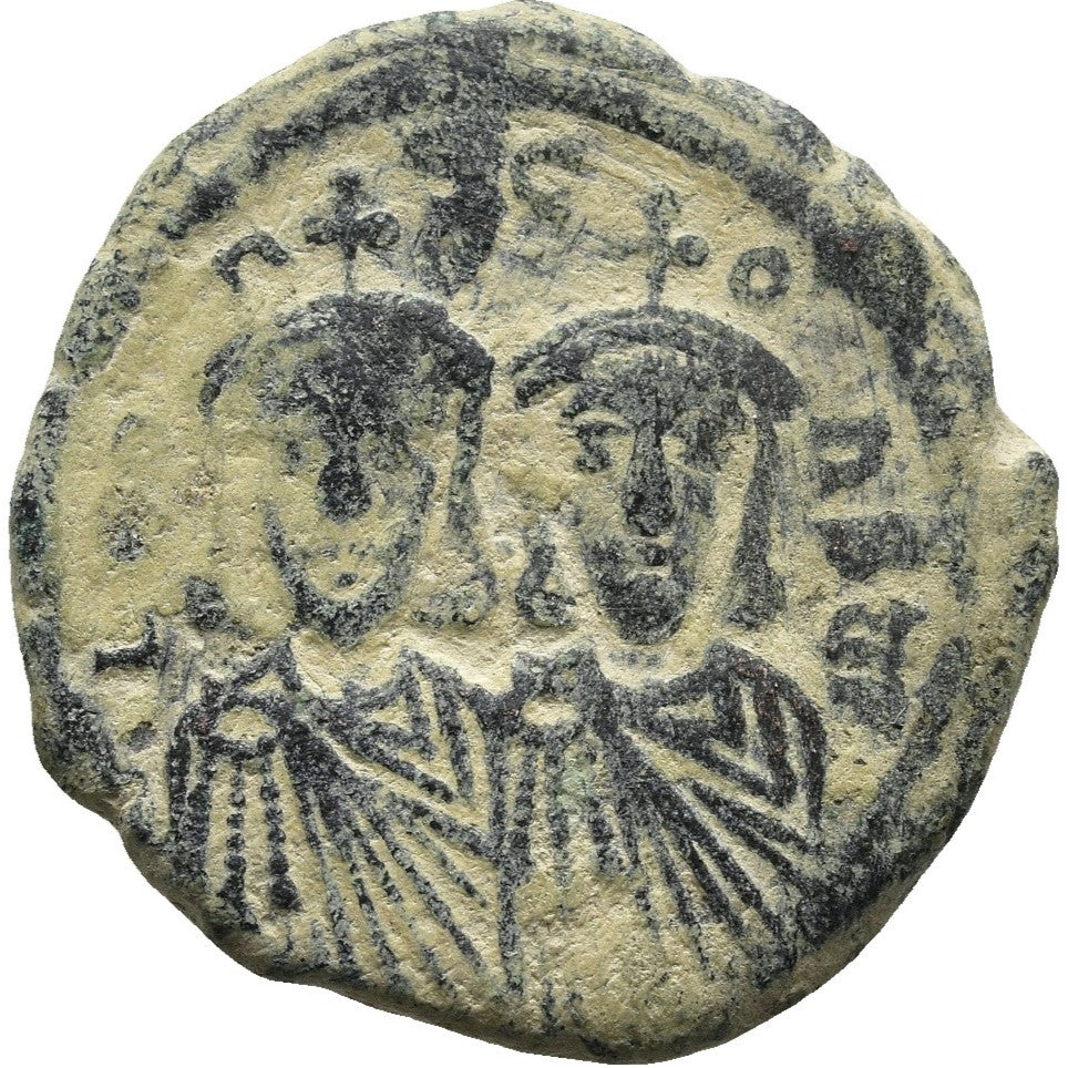 Leo V the Armenian & Constantine Follis (AD 817-820, Syracuse Mint) Byzantine Empire