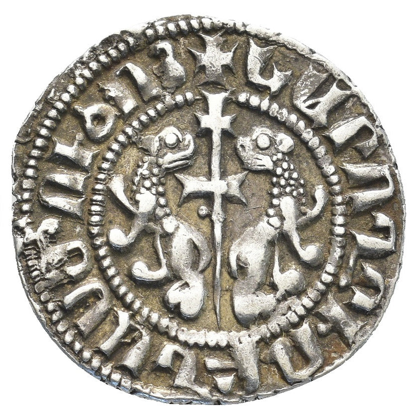 Cilician Armenia: Levon I (1198-1219) Silver Tram. ԼԵԻՈՆ ԹԱԳԱՈՐ ՀԱՅԻՈՑ