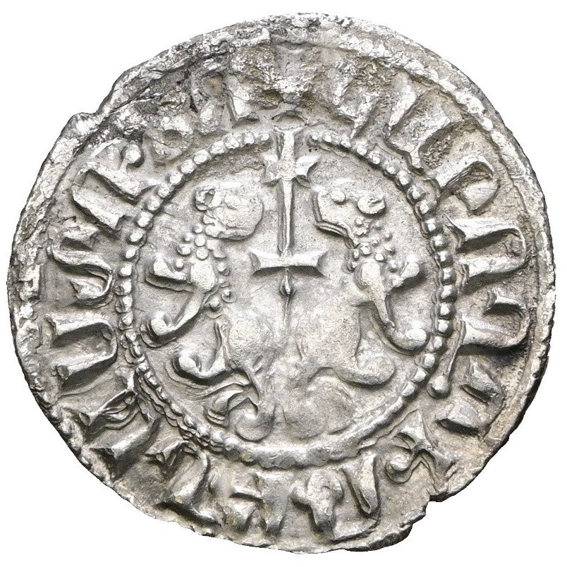Կիլիկյան Հայաստան՝ Լեւոն Ա (1198-1219) Արծաթե Դրամ․ ԼԵԻՈՆ ԹԱԳԱՈՐ ՀԱՅԻՈՑ