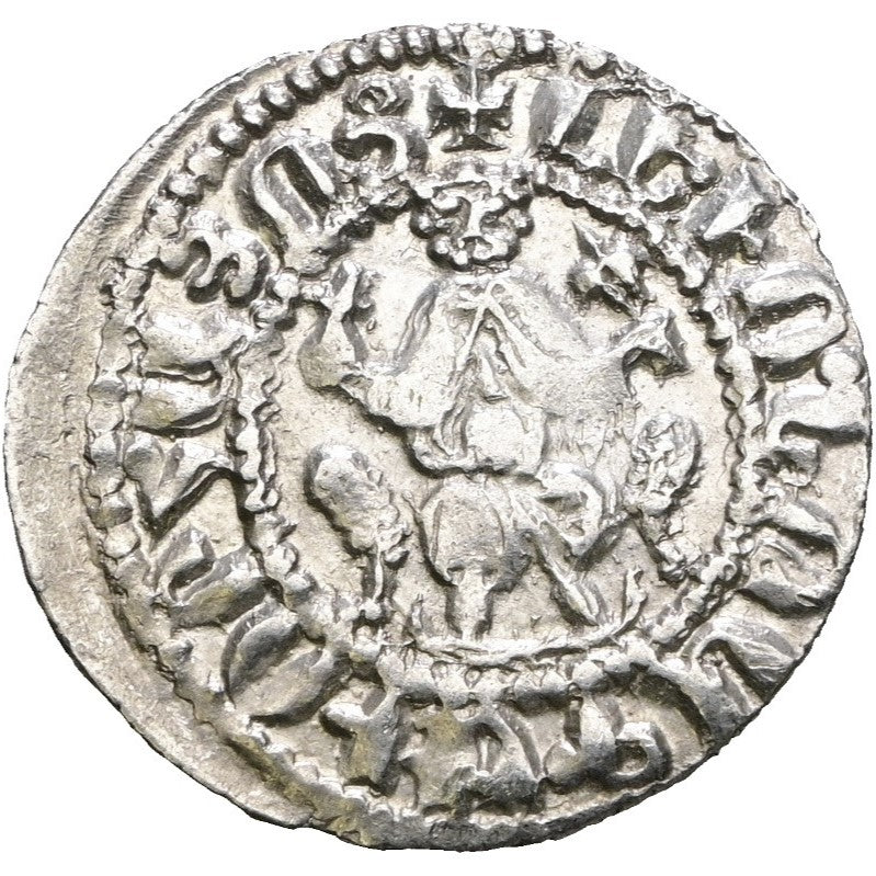 Կիլիկյան Հայաստան՝ Լեւոն Ա (1198-1219) Արծաթե Դրամ․ ԼԵԻՈՆ ԹԱԳԱՈՐ ՀԱՅԻՈՑ