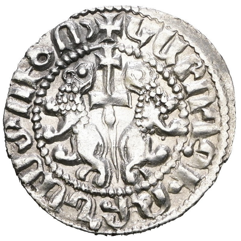 Կիլիկյան Հայաստան՝ Լեւոն Ա (1198-1219) Արծաթե Դրամ․ ԼԵԻՈՆ ԹԱԳԱՈՐ ՀԱՅԻՈՑ