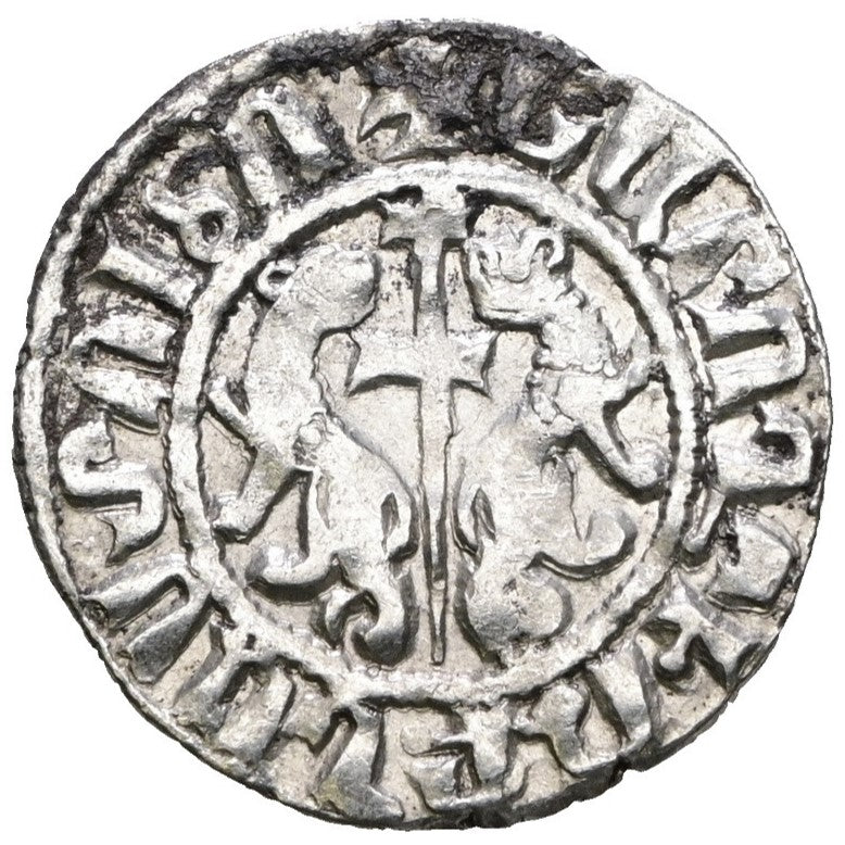 Կիլիկյան Հայաստան՝ Լեւոն Ա (1198-1219) Արծաթե Դրամ․ ԼԵԻՈՆ ԹԱԳԱՈՐ ՀԱՅԻՈՑ