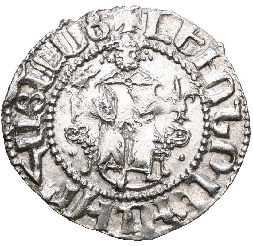 Կիլիկյան Հայաստան՝ Լեւոն Ա (1198-1219) Արծաթե Դրամ․ ԼԵԻՈՆ ԹԱԳԱՈՐ ՀԱՅԻՈՑ
