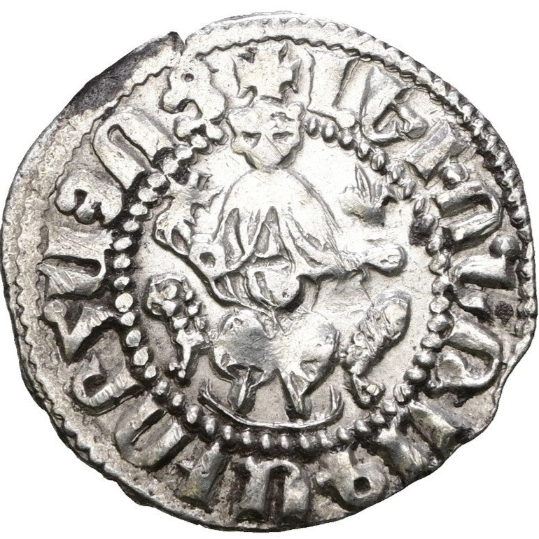Կիլիկյան Հայաստան՝ Լեւոն Ա (1198-1219) Արծաթե Դրամ․ ԼԵԻՈՆ ԹԱԳԱՈՐ ՀԱՅԻՈՑ