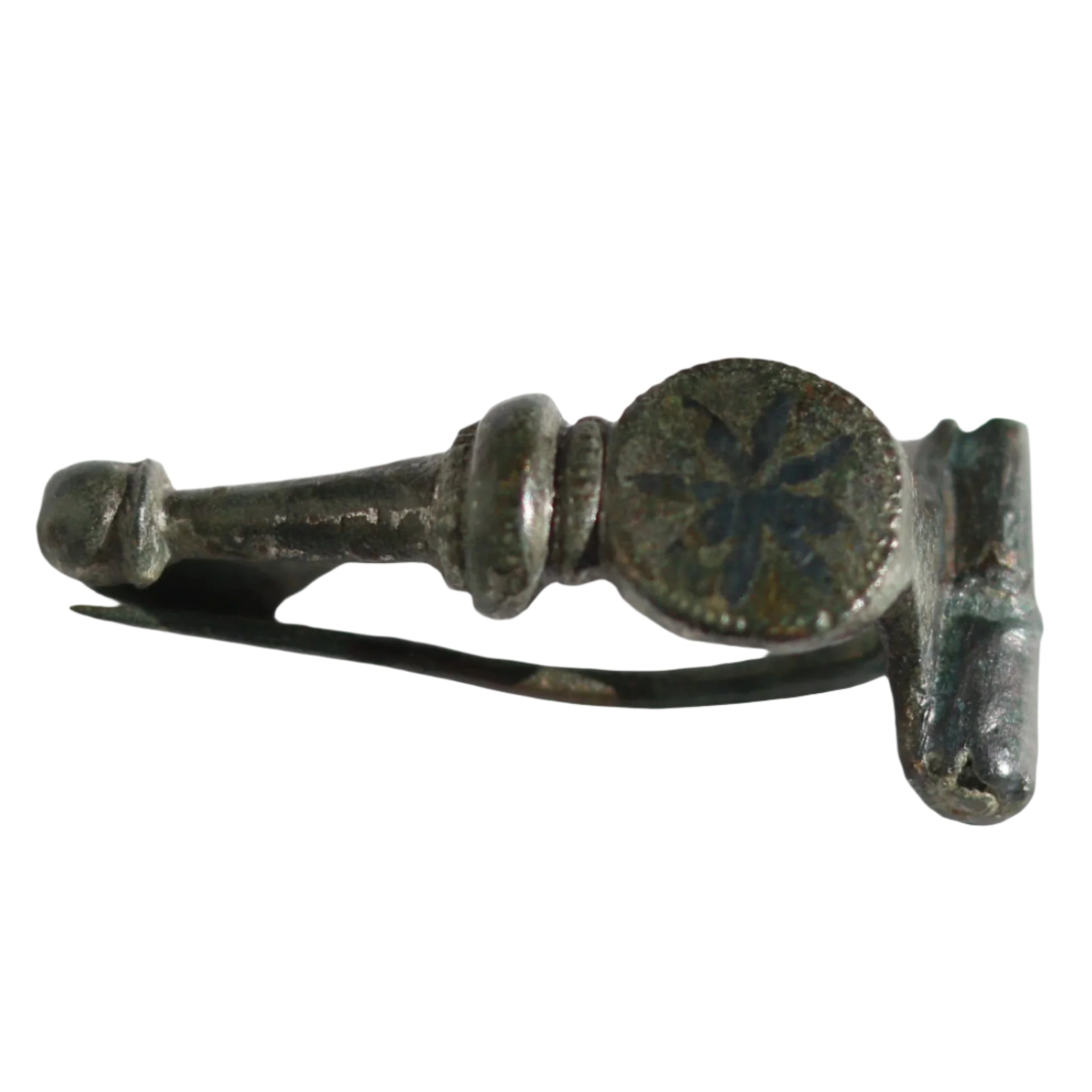 Early Roman Tinned Bow Brooch (1st century AD)