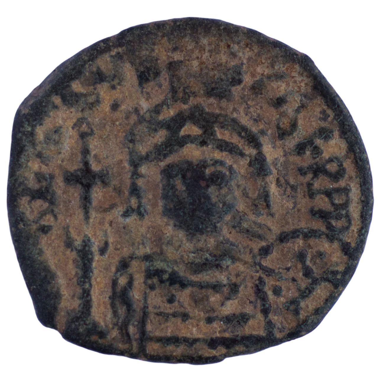 Justin II, Half Follis (AD 568–569) Բյուզանդական կայսրություն