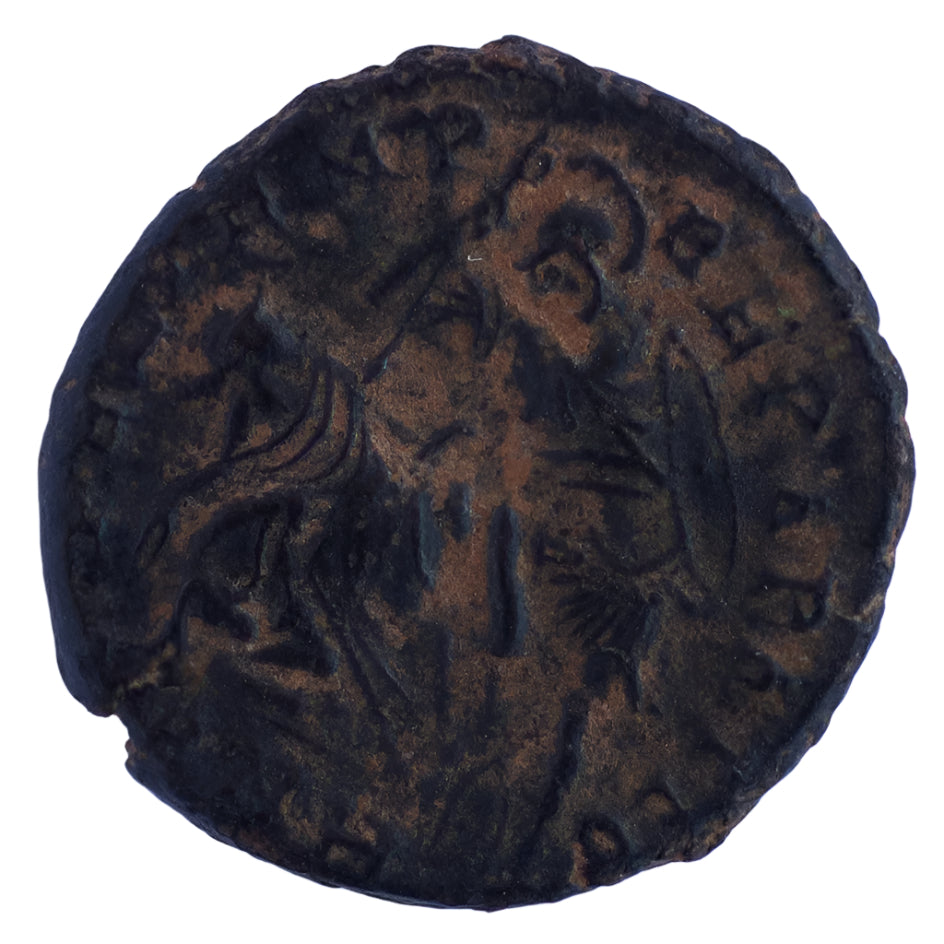 Կոնստանցիոս II – «Ընկած ձիավոր» (AD 353–355) Հռոմեական բրոնզե ֆոլիս