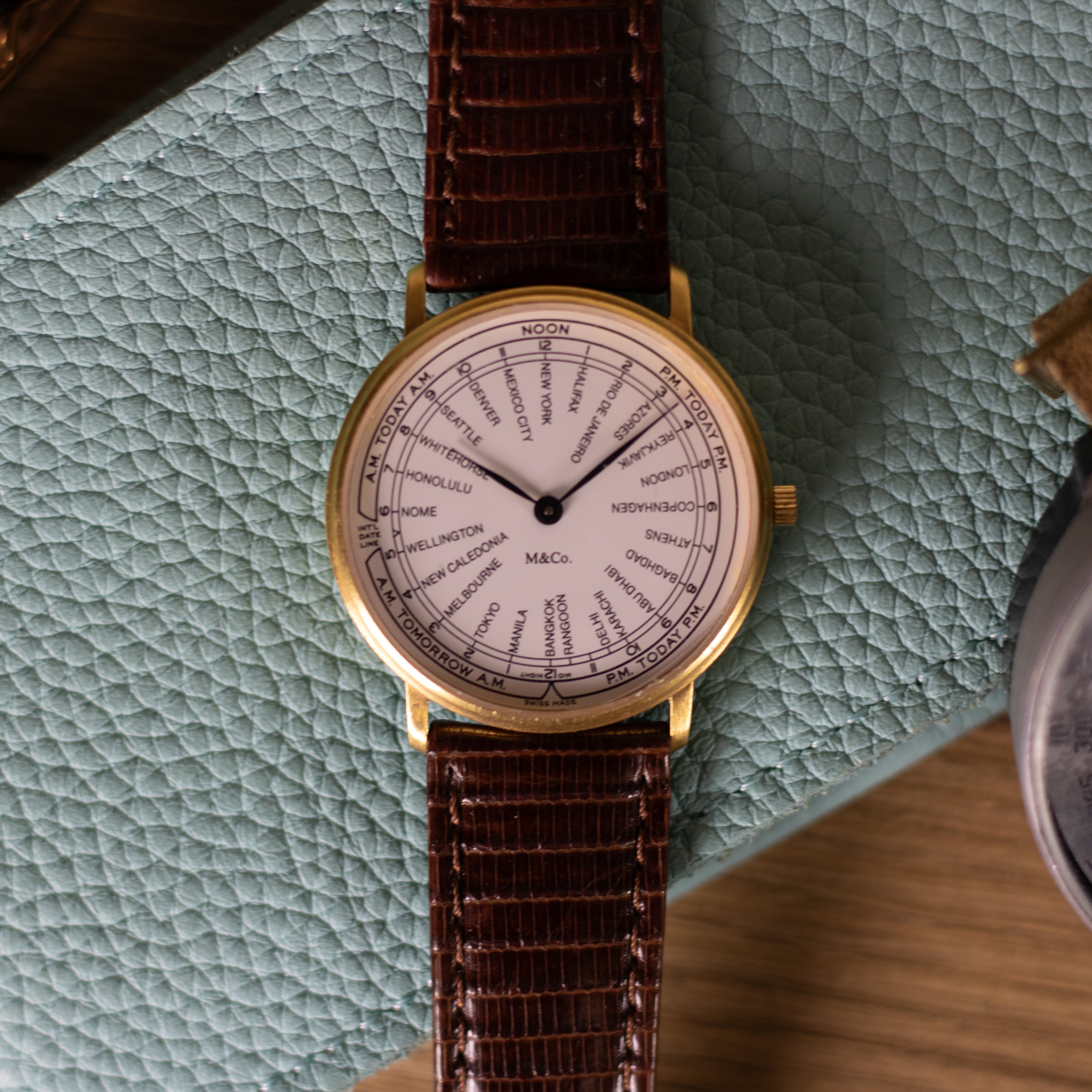 M&Co. World Time Quartz Watch