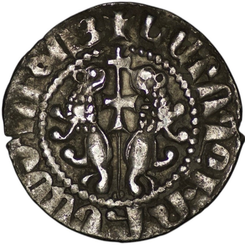 Cilician Armenia: Levon I (1198-1219) Silver Tram. ԼԵԻՈՆ ԹԱԳԱՈՐ ՀԱՅԻՈՑ․